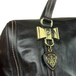 Gucci Vintage Dark Brown Leather Duchessa Boston Handbag