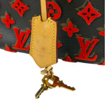 Louis Vuitton Limited Edition Deauville Cube Rosso Handbag Red