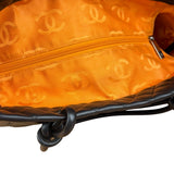 Chanel Brown Quilted Leather Cambon Ligne Shoulder Tote 2004