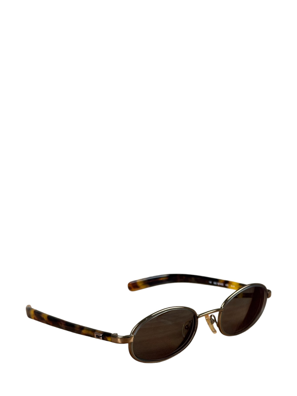 Gucci Vintage Dark Green/Gold-Toned Oval Frame Sunglasses RX