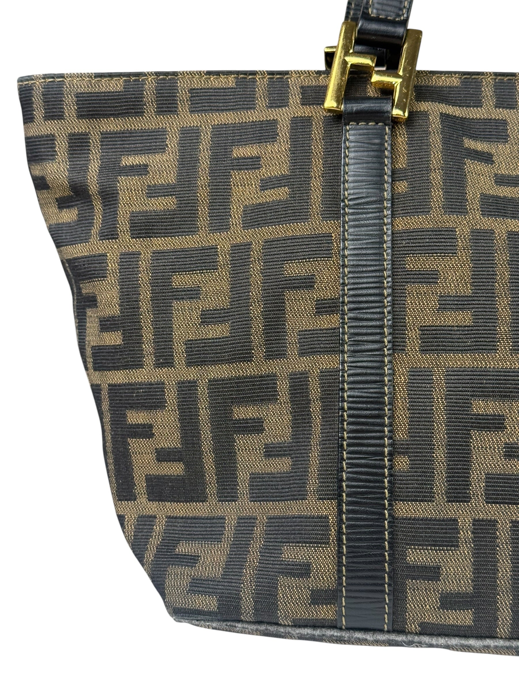 Fendi FF Vintage Zucca Print Top Handle Tote