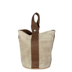 Hermes Vintage Brown Toile Saxo PM