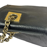 Fendi Black Leather Maxi Baguette
