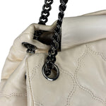 Chanel Beige Quilted Leather  Chain Shoulder Bag 2008