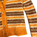 Marni MoHair Orange Button Up Sweater