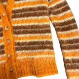 Marni MoHair Orange Button Up Sweater