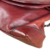 Chanel Red Quilted Leather Chain Shoulder Bag 2007