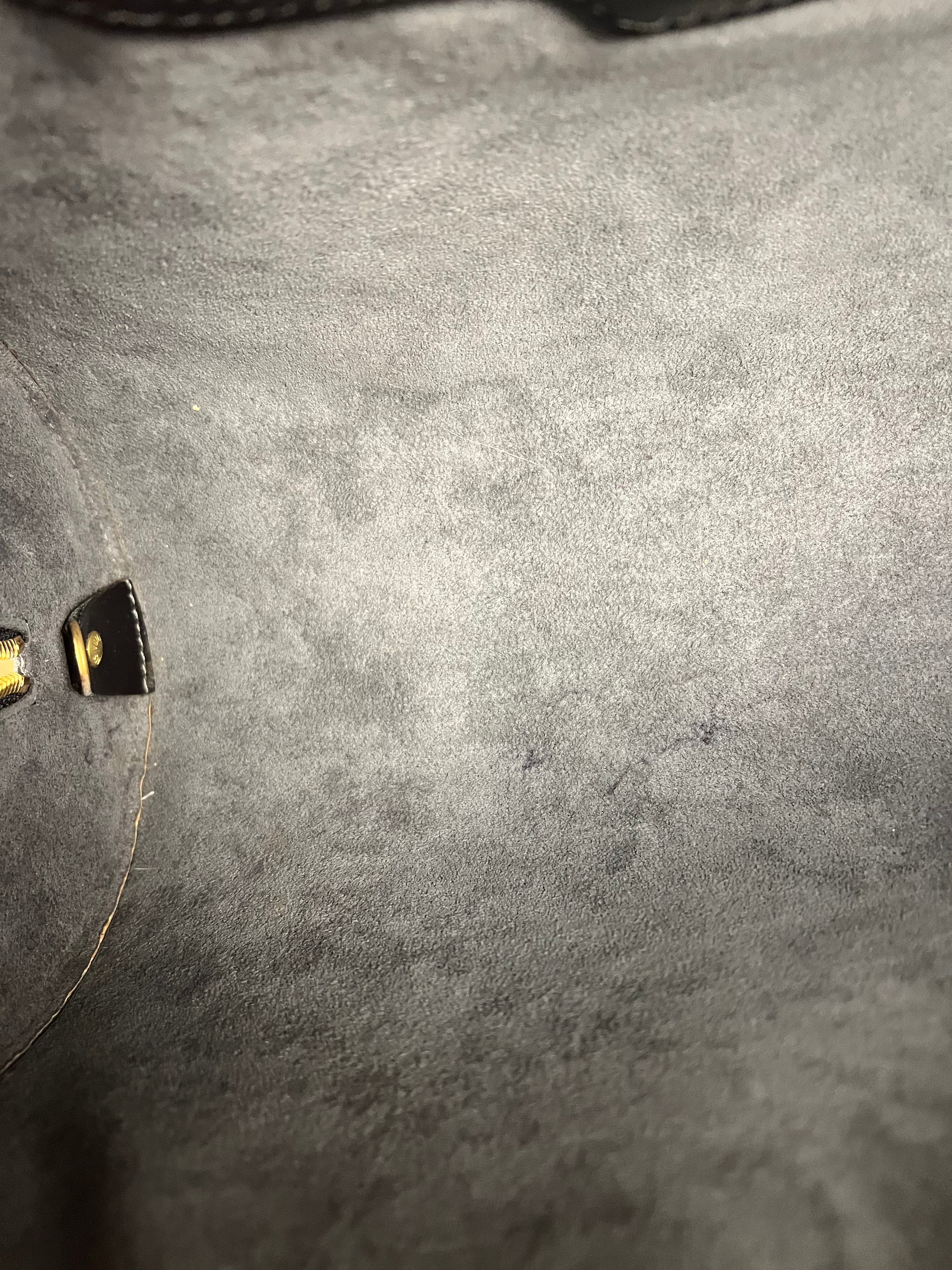 Louis Vuitton Noir Epi Soufflot Handbag