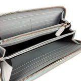 Bvlgari Blue Leather Long Zippy Wallet