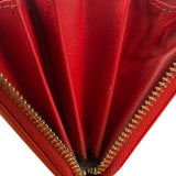 Vivienne Westwood Red Long Zip Orb Wallet