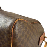 Celine Vintage Macadam Print Boston Bag