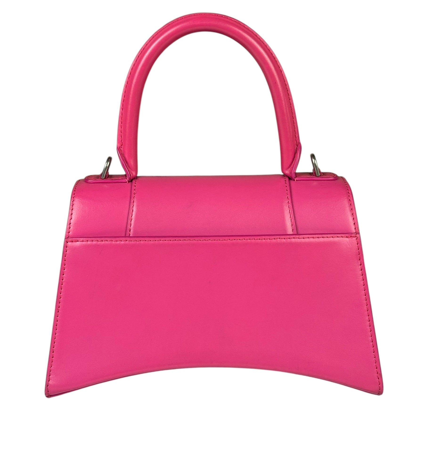 Balenciaga Pink Leather Hourglass Two-Way Bag