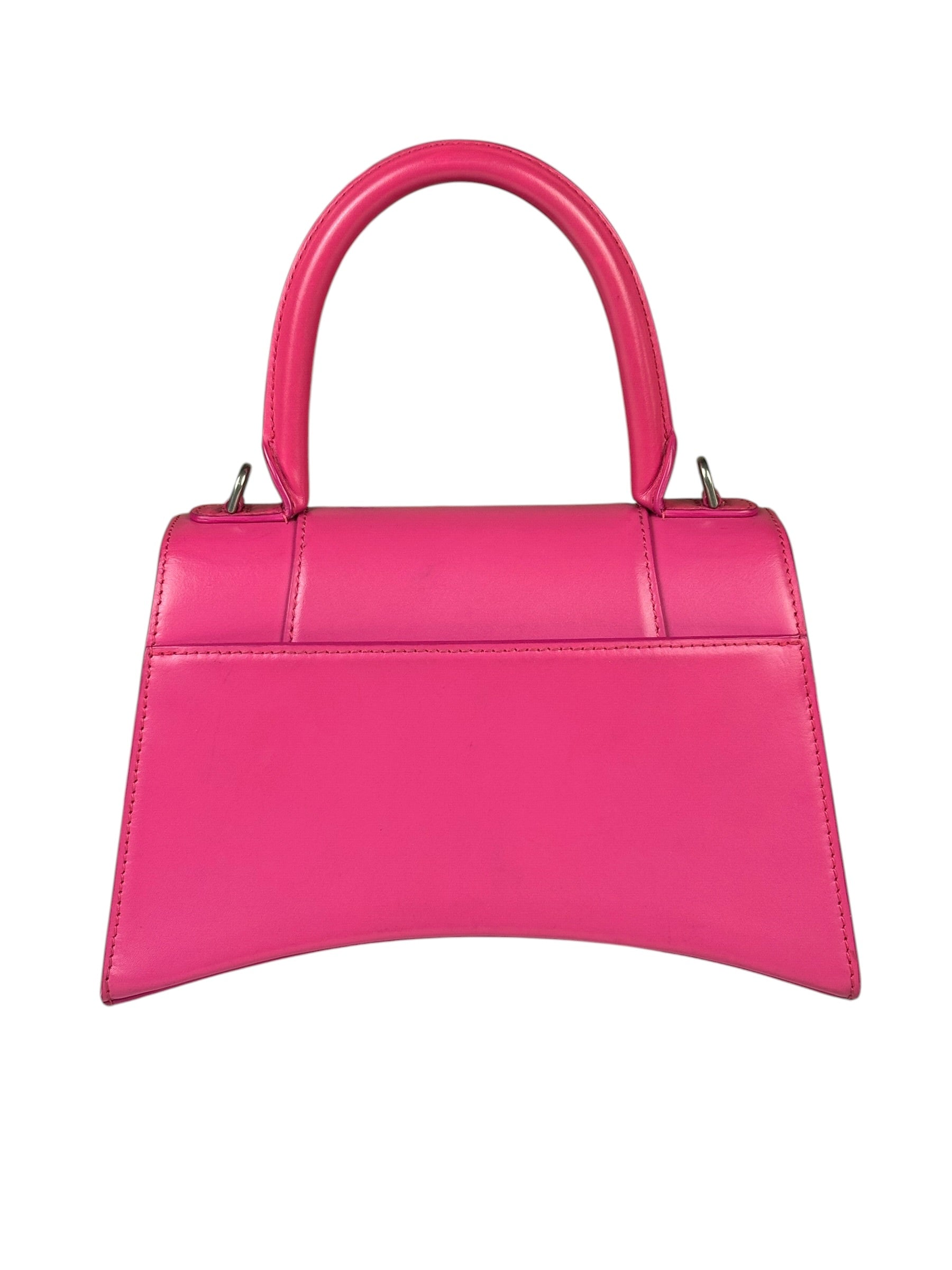 Balenciaga Pink Leather Hourglass Two-Way Bag