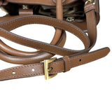 Prada Vintage Brown Leather Top Handle Bag