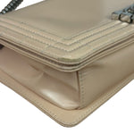Chanel Cream Patent Leather Boy Flap Bag 2012