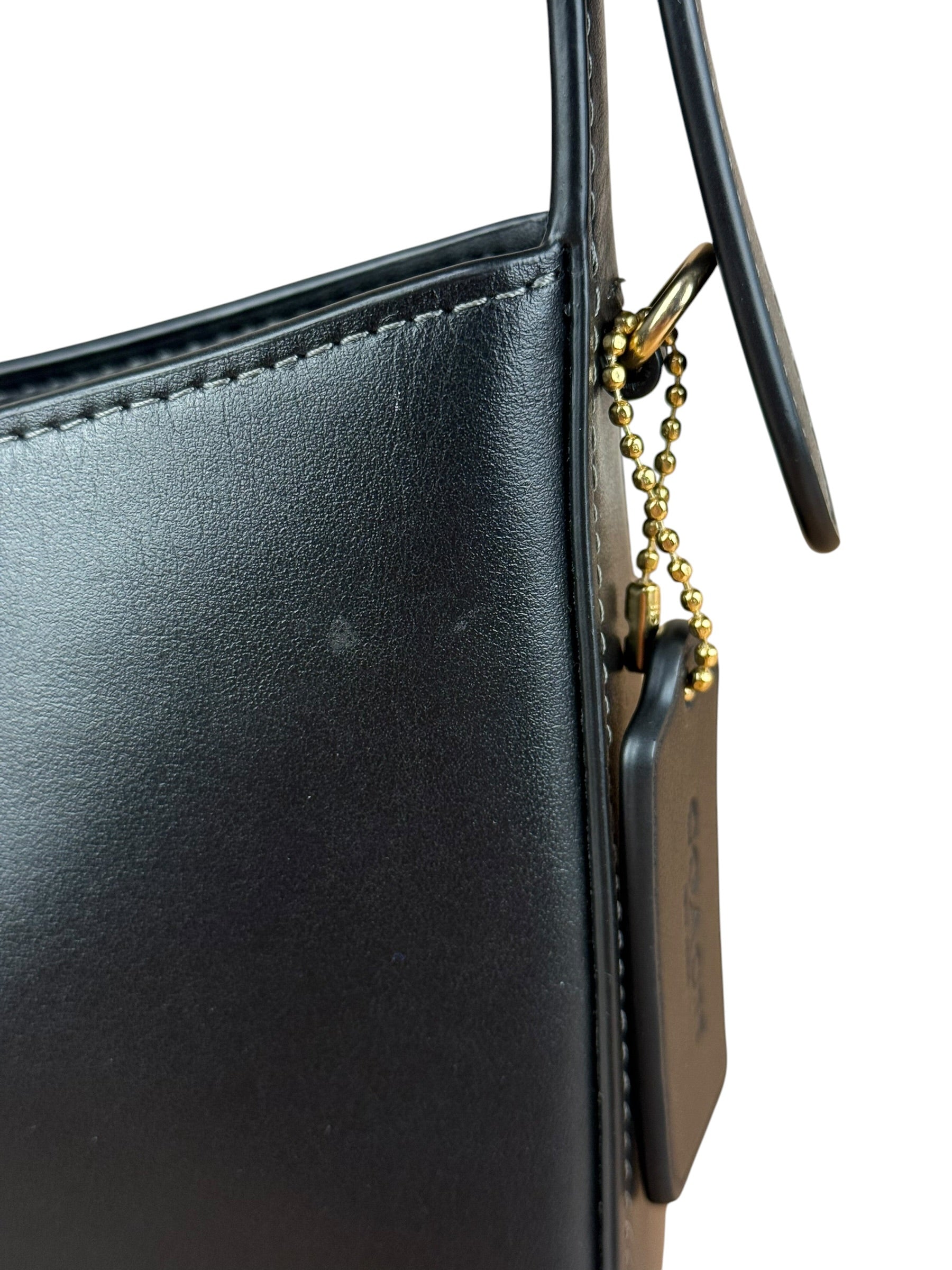 Coach Black Leather Eliza Shoulder Bag