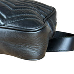 Gucci GG Black Chevron Leather Belt Bag