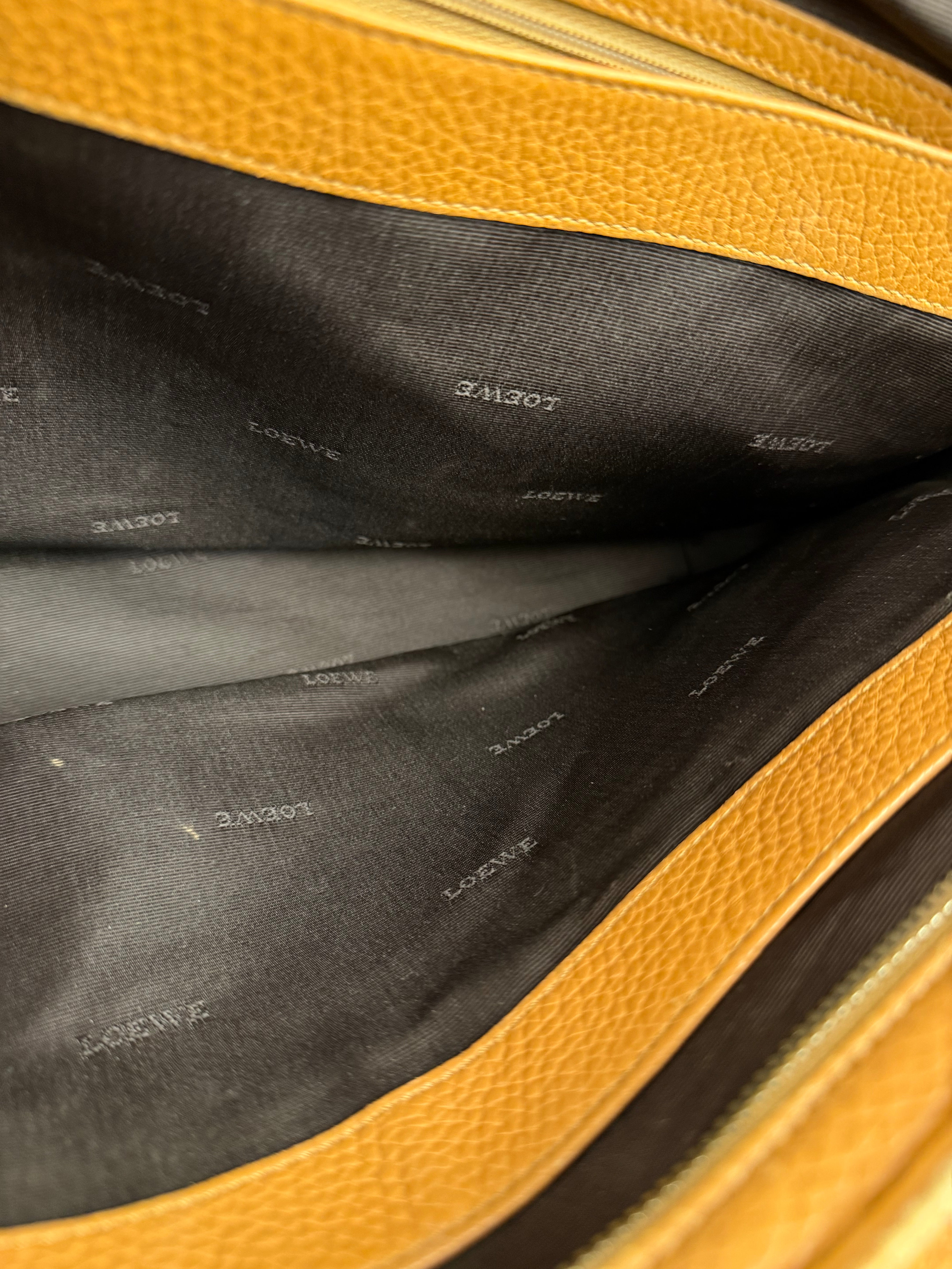 Loewe Brown Leather Senda Top Handle Bag