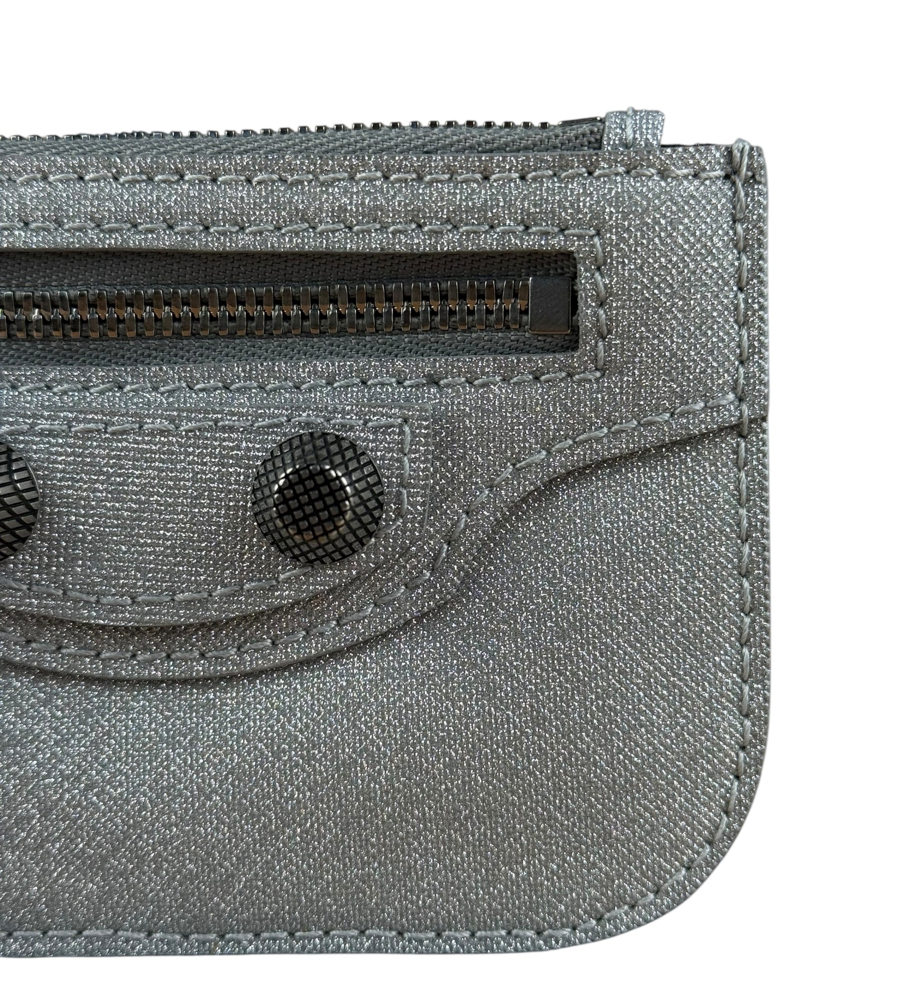 Balenciaga Le Cagole Zip Pouch Glitter