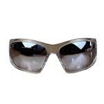 Givenchy Silver Giv Cut Shield Sunglasses