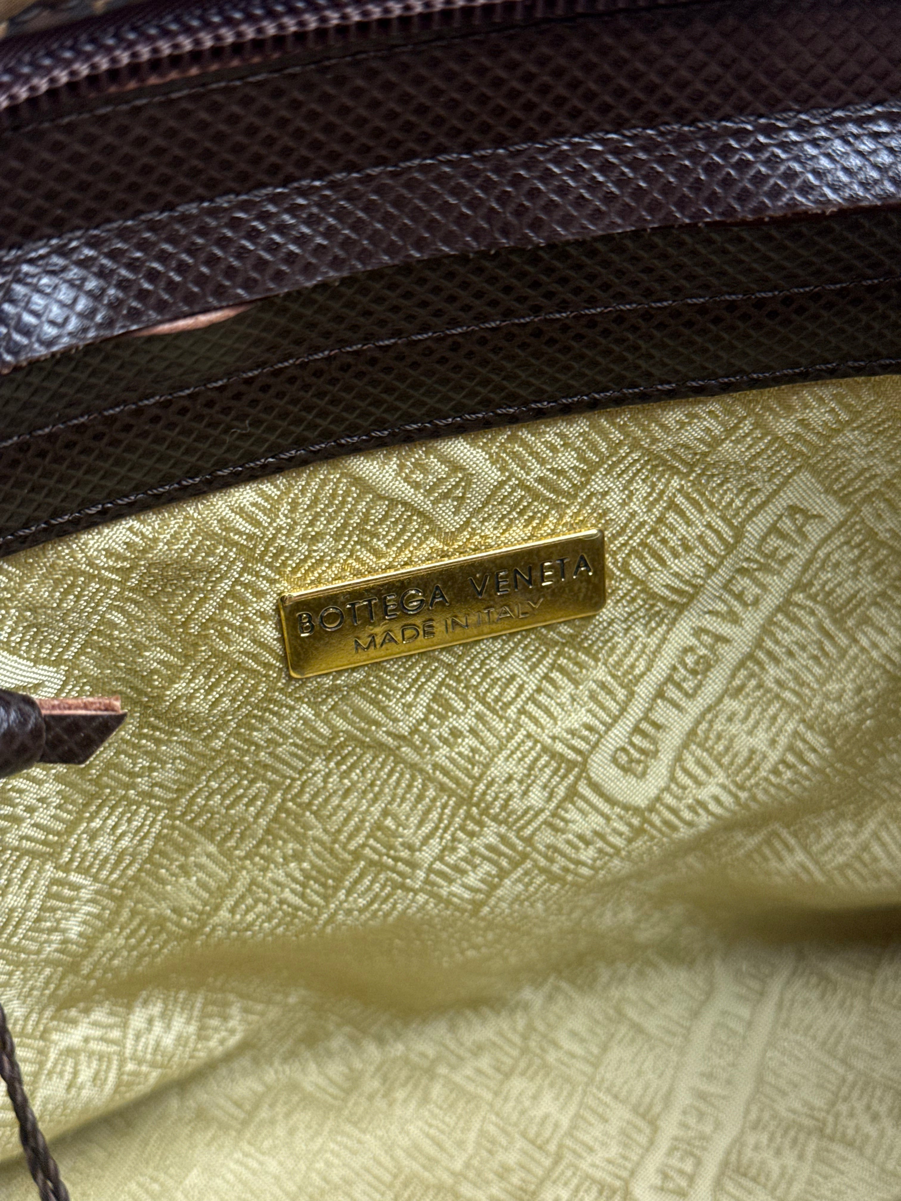 Bottega Veneta Nylon Leopard Print Handbag