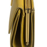 Yves Saint Laurent Yellow Leather Square Compact Wallet