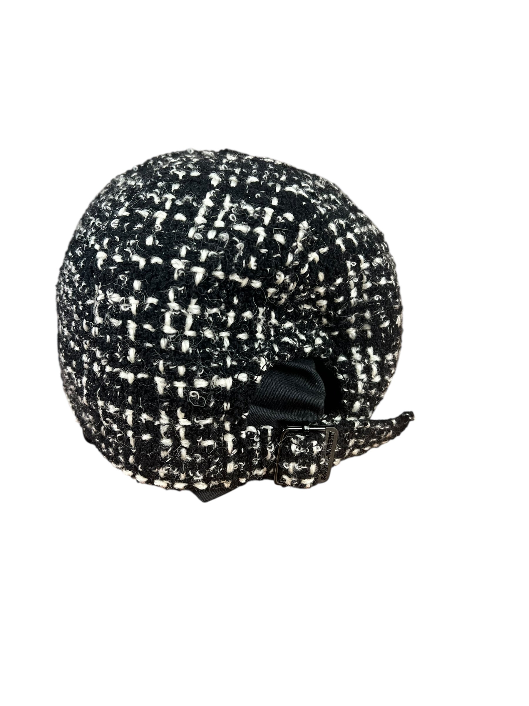 Saint Laurent SL Tweed Embroidered Baseball Cap