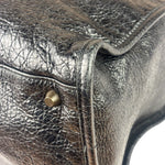 Balenciaga Black Lambskin Moto Work Two-Way Bag