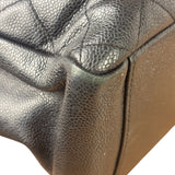 Chanel Black Caviar Quilted Large Shopping Tote 2012