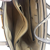 Gucci Cream/Grey Python-Embossed Horsebit Bright Bit Tote
