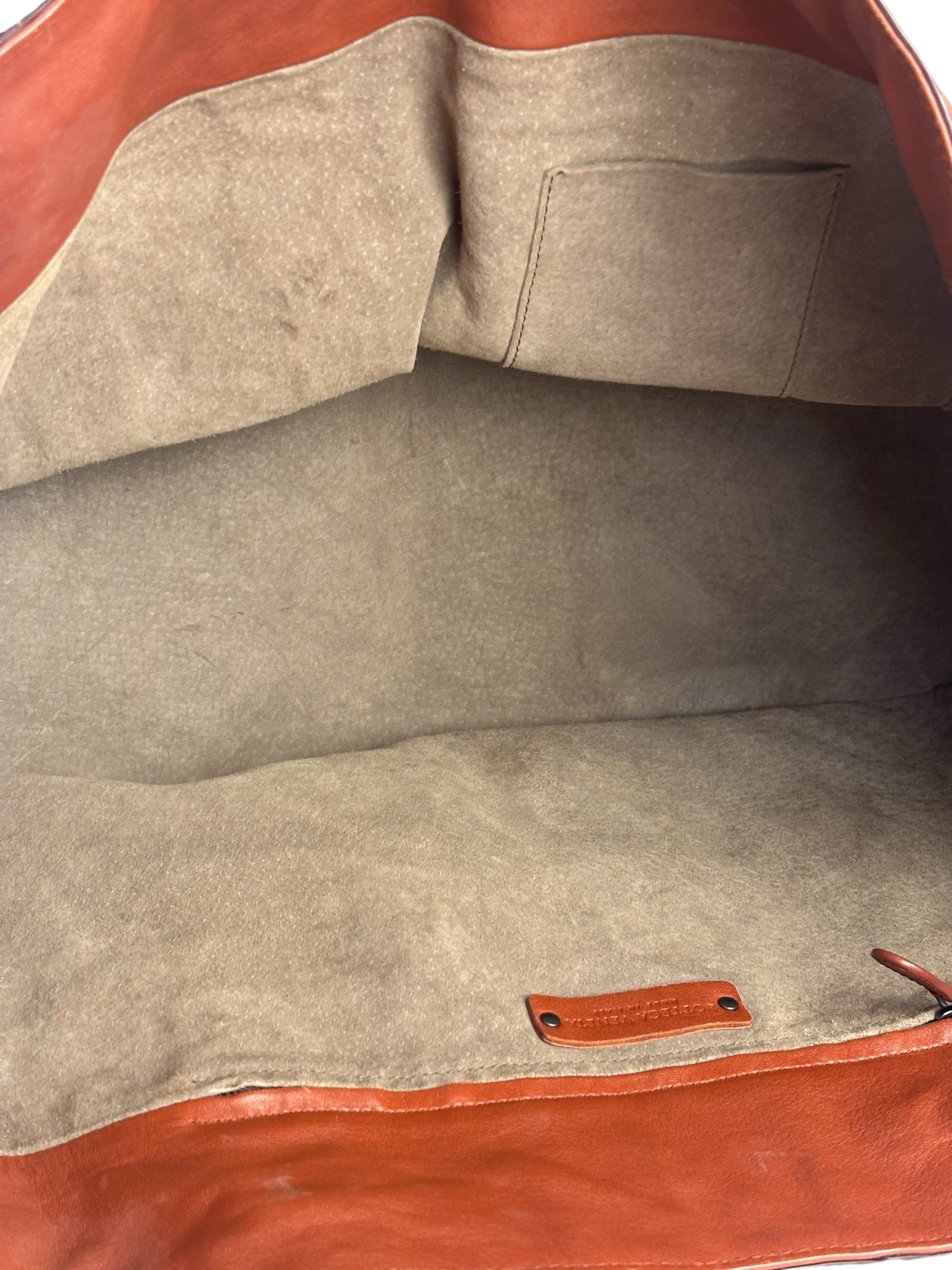 Bottega Veneta Brown Leather Intrecciato Trim Cesta Tote