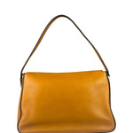 Fendi Brown Leather Mamma Foreever Flap Baguette