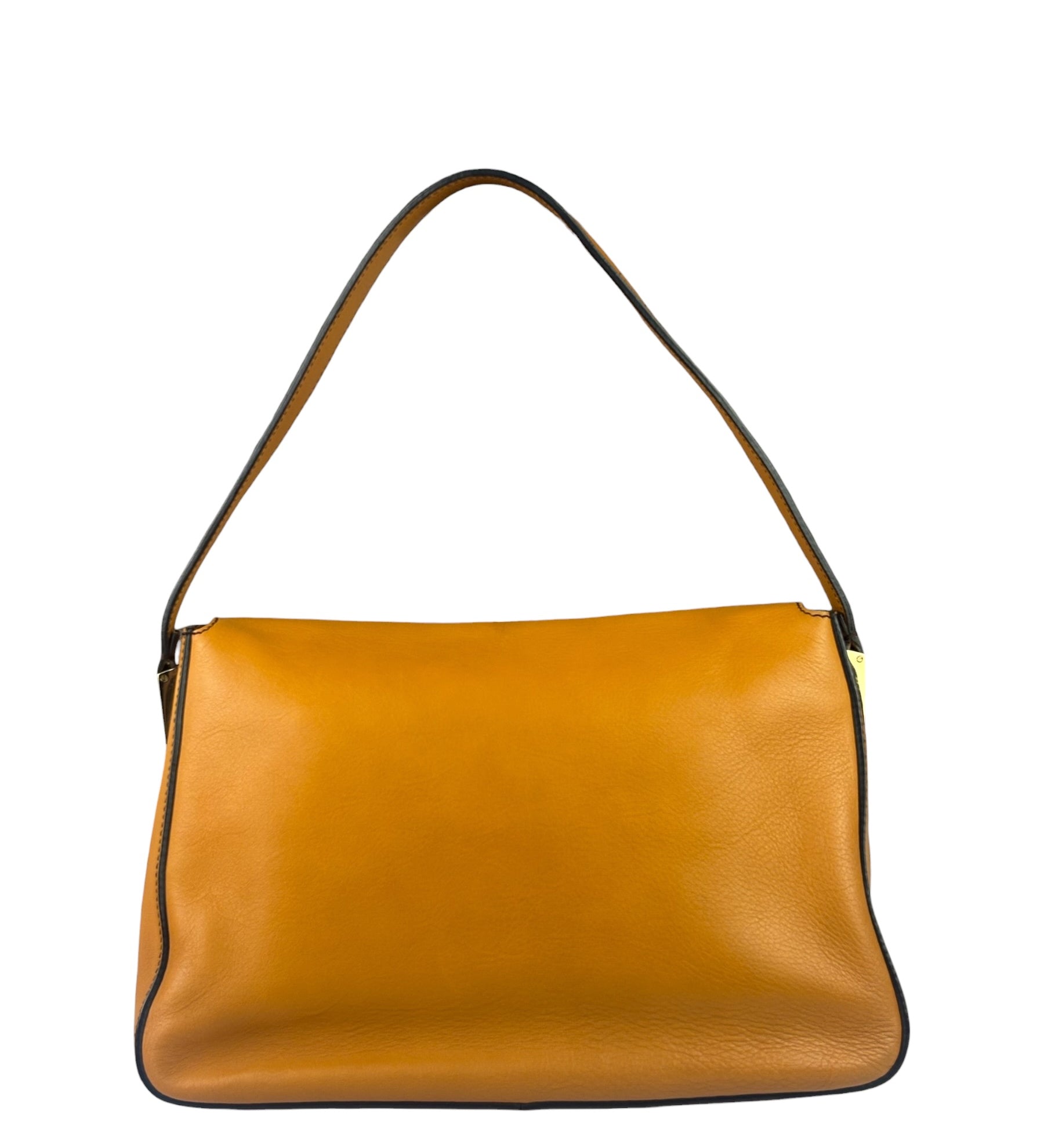 Fendi Brown Leather Mamma Foreever Flap Baguette