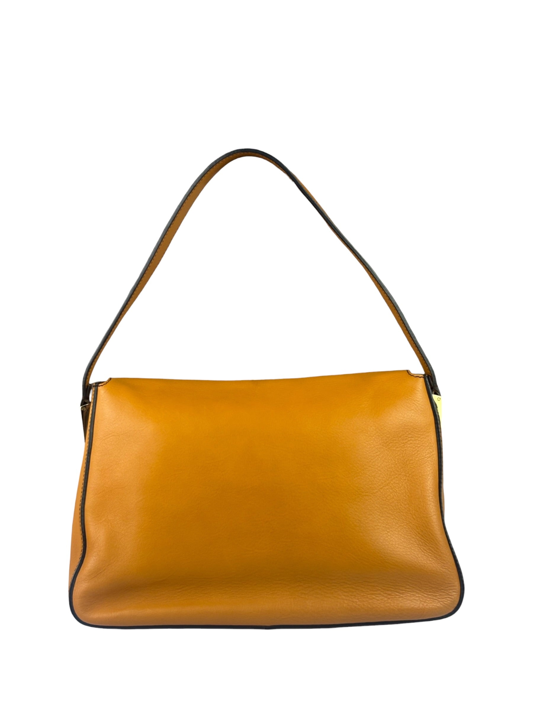 Fendi Brown Leather Mamma Foreever Flap Baguette