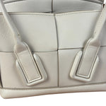 Bottega Veneta Cream Leather Mini Arco Two-Way Bag