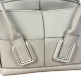 Bottega Veneta Cream Leather Mini Arco Two-Way Bag