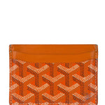Goyard Orange Leather Saint Sulpice Cardholder