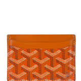 Goyard Orange Leather Saint Sulpice Cardholder