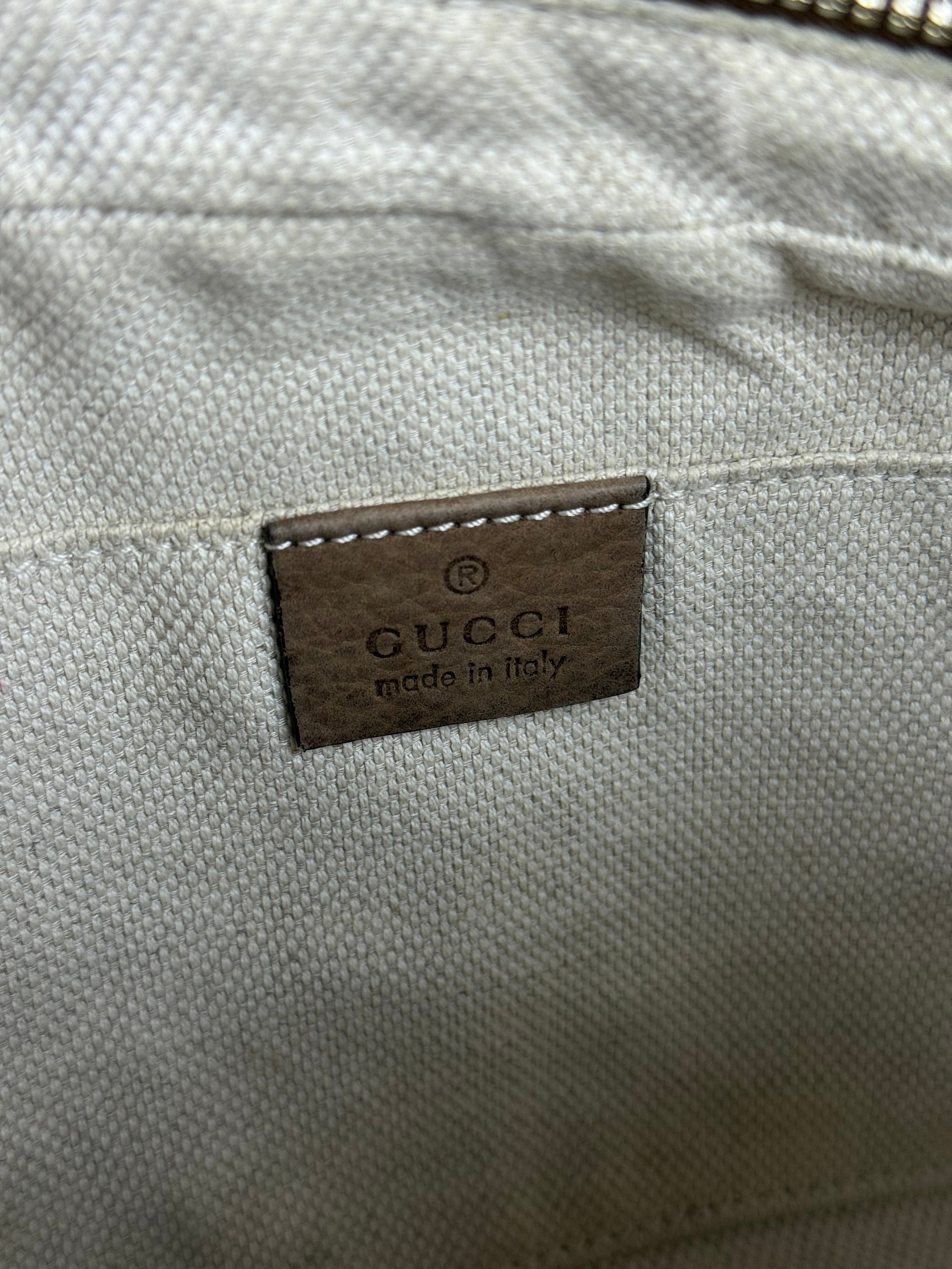 Gucci Brown Suede Soho Disco Crossbody Beige