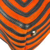 Fendi DotCom Click Striped Hypnotic Suede 2 Way