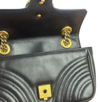Gucci Black Leather Marmont Shoulder Bag