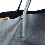 Celine Yellow/Black Leather Horizontal Cabas Tote