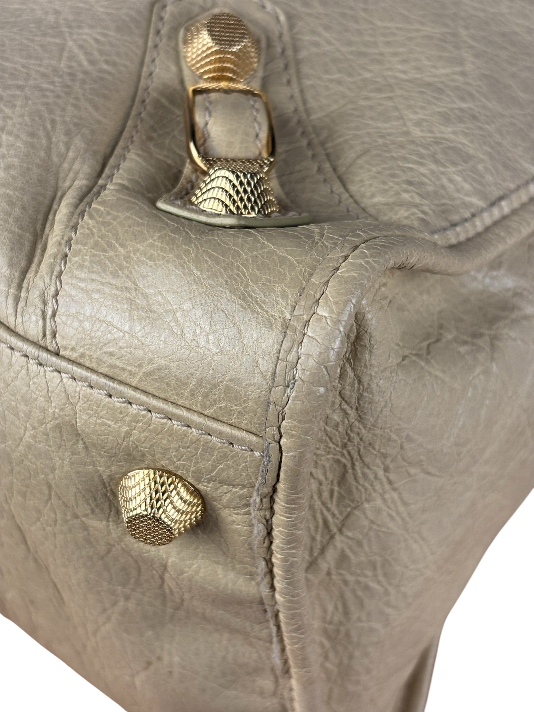 Balenciaga Beige Leather Large Classic City Bag