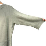 Issey Miyake Pleats Please Green Ribbed Knit Sweater