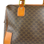 Celine Vintage Macadam Canvas Boston Bag