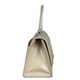 Balenciaga Beige Hourglass Top Handle Bag