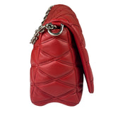 Louis Vuitton Red Lambskin GO-14 Malletage Shoulder Bag
