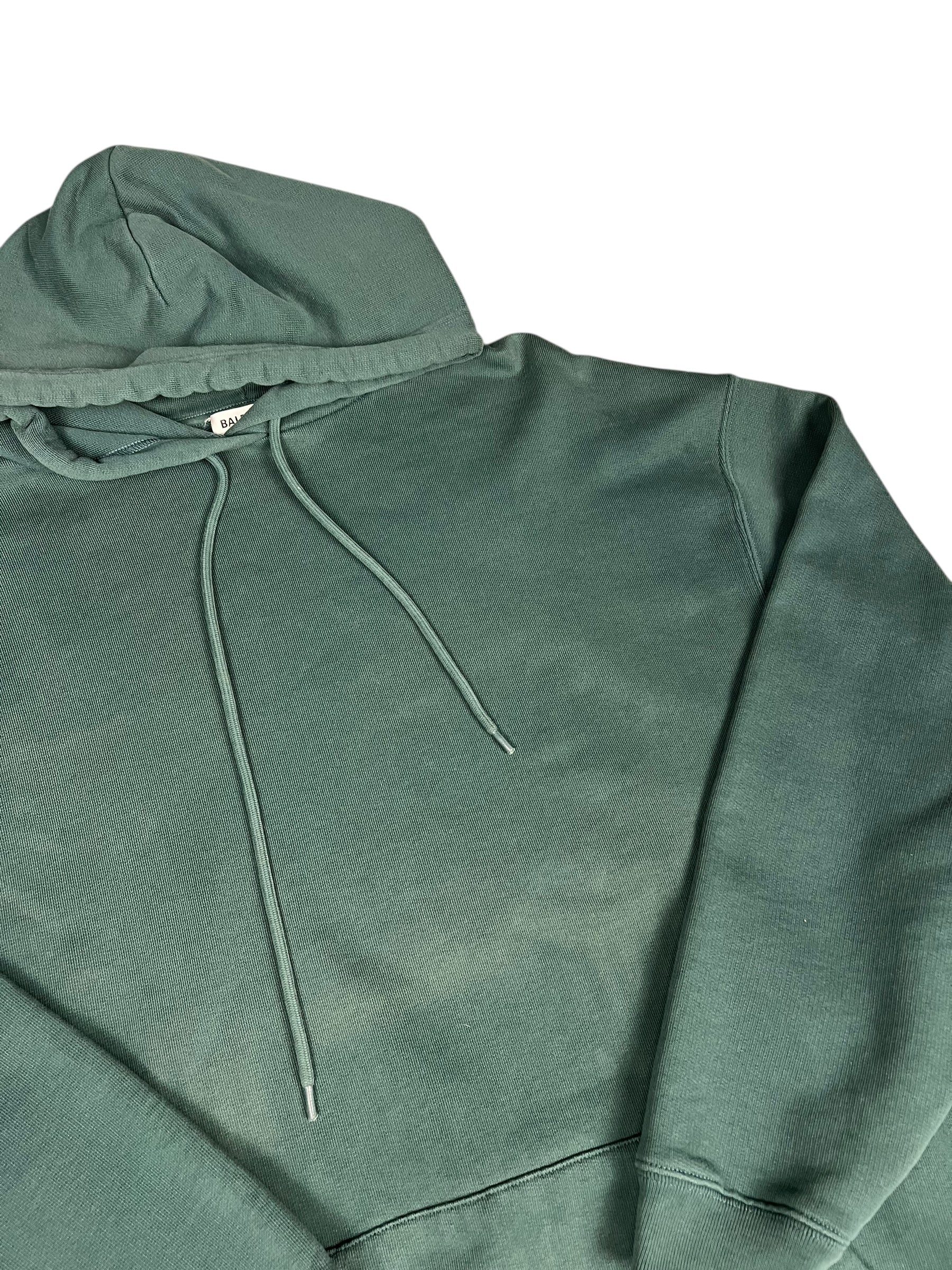 Balenciaga Back Logo Hoodie Green