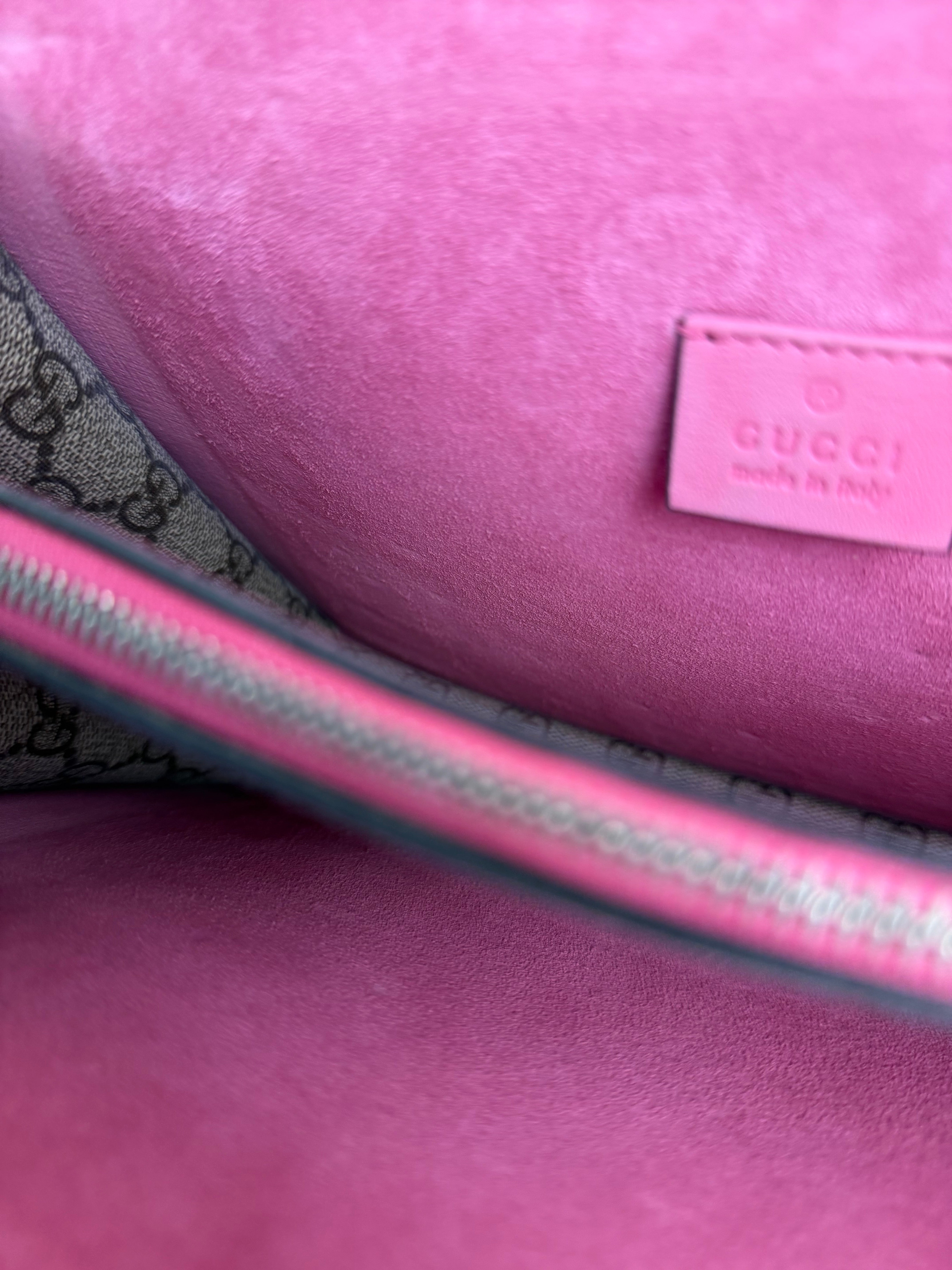 Gucci Pierced Heart Patches Dionysus Chain Shoulder Bag