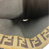 Fendi Black Patent Leather Coacted Canvas French Compact Wallet